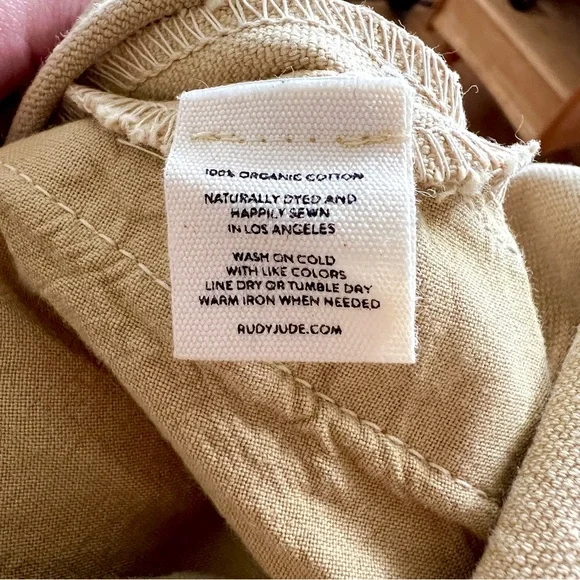 Rudy Jude Organic Cotton High Season Pant in Tan color - Picture 8 of 8